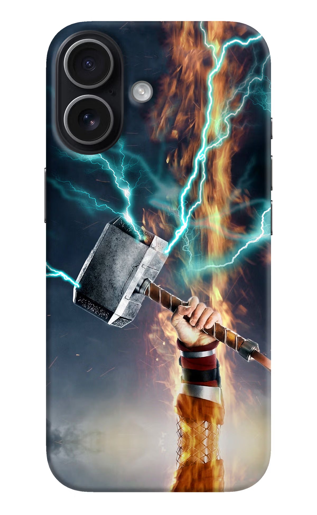 Thor Hammer Mjolnir iPhone 17 Hard Case Back Cover by Casekaro
