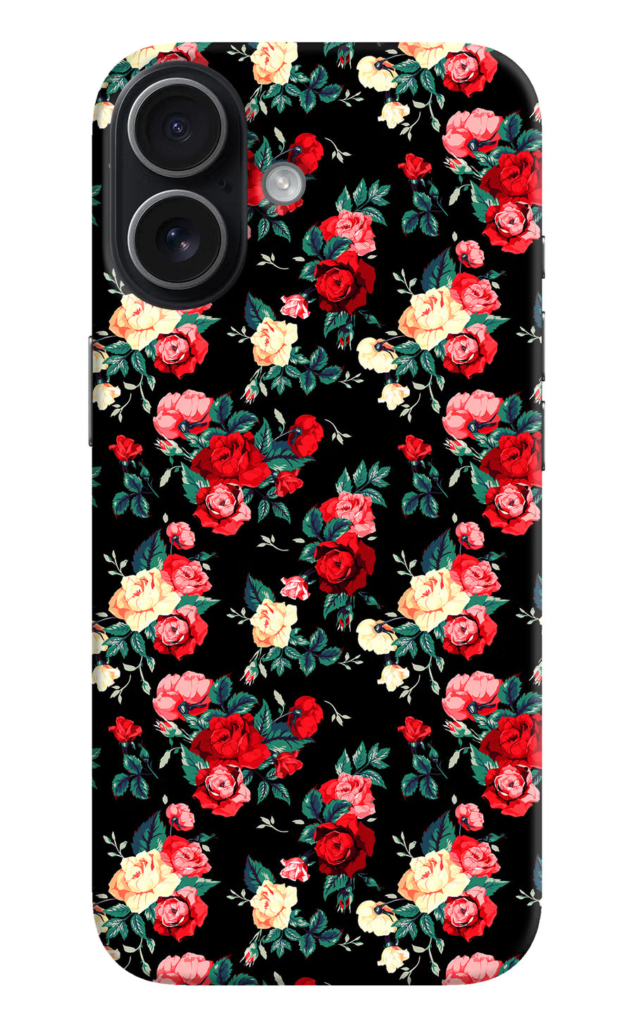 Rose Pattern iPhone 17 Back Cover, Hard case