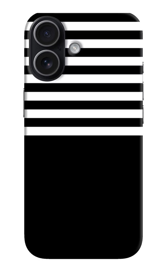 Black and White Print iPhone 17 Hard Case Back Cover by Casekaro