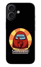 Among Us Shhh! iPhone 17 Hard Case Back Cover by Casekaro