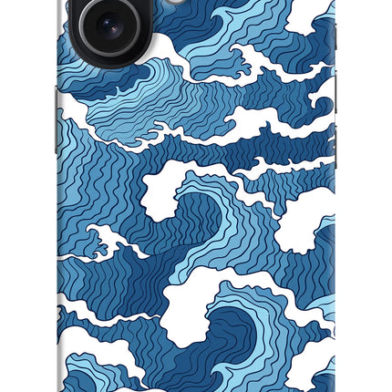 Blue Waves iPhone 17 Hard Case Back Cover by Casekaro