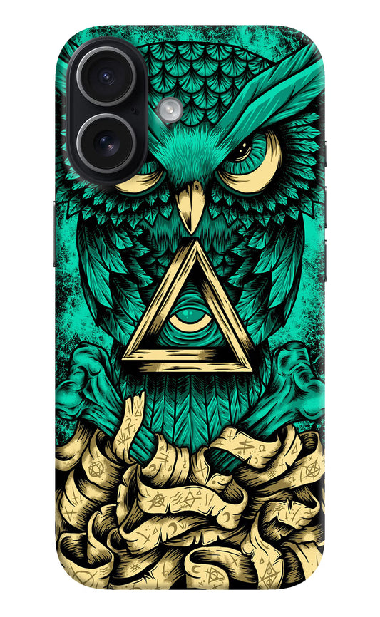 Green Owl iPhone 17 Hard Case Back Cover by Casekaro