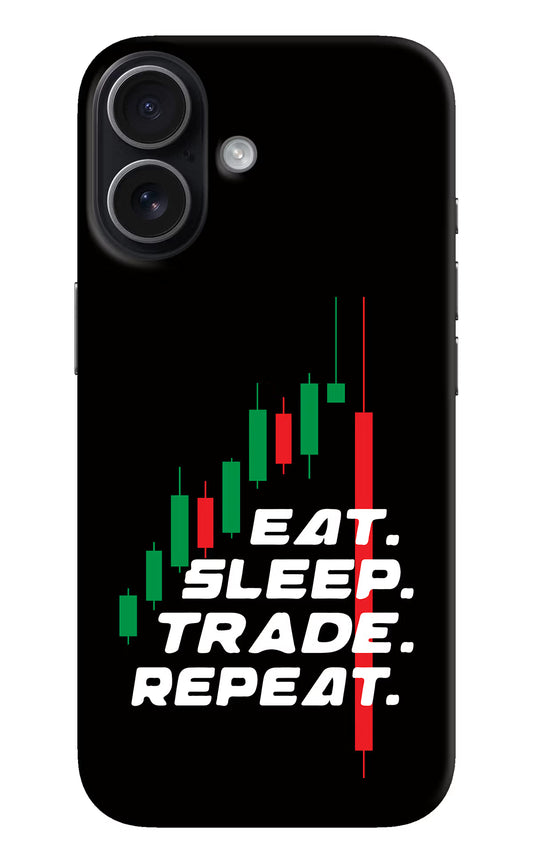 Eat Sleep Trade Repeat iPhone 17 Hard Case Back Cover by Casekaro