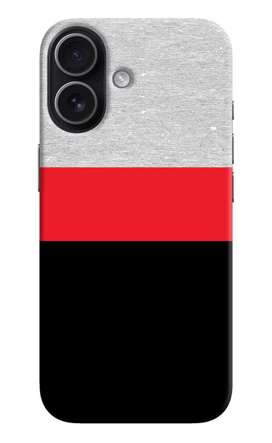 Tri Color Pattern iPhone 17 Back Cover, Hard case