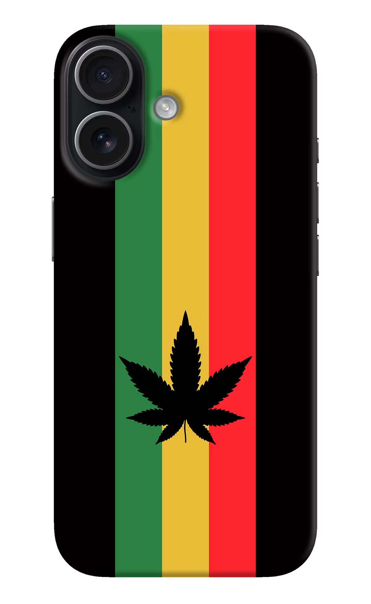 Weed Flag iPhone 17 Hard Case Back Cover by Casekaro