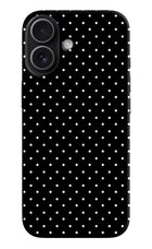 White Dots iPhone 17 Hard Case Back Cover by Casekaro