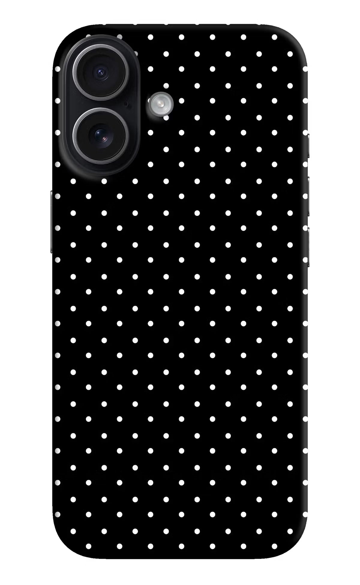 White Dots iPhone 17 Hard Case Back Cover by Casekaro