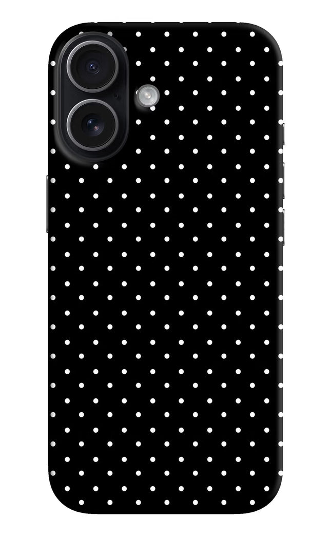 White Dots iPhone 17 Hard Case Back Cover by Casekaro