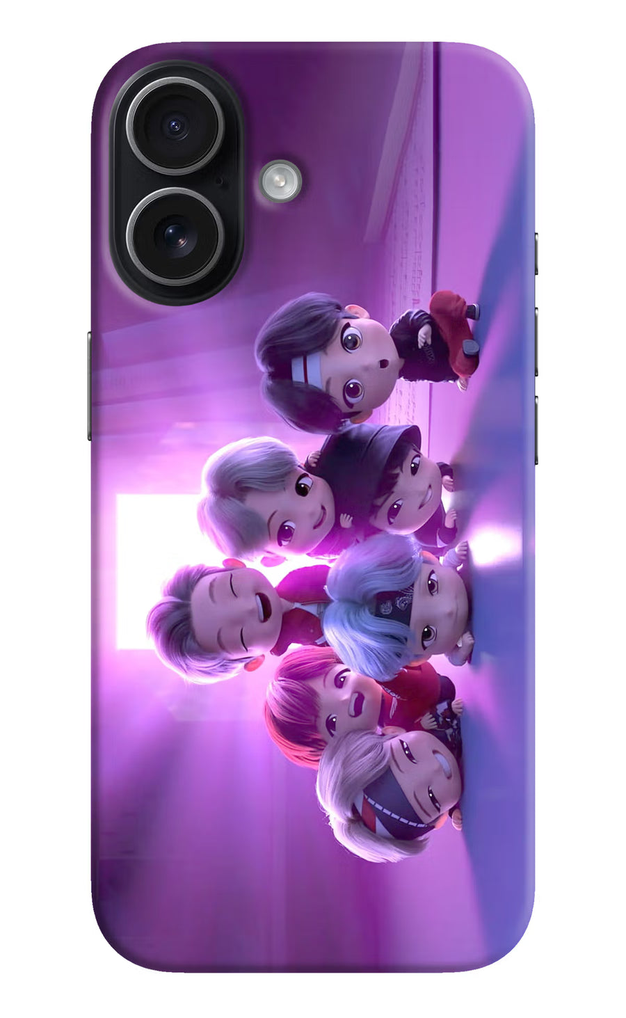 BTS Chibi iPhone 17 Back Cover, Hard case