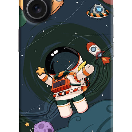 Cartoon Astronaut iPhone 17 Hard Case Back Cover by Casekaro