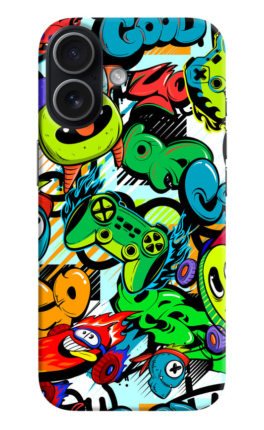 Game Doodle iPhone 17 Hard Case Back Cover by Casekaro