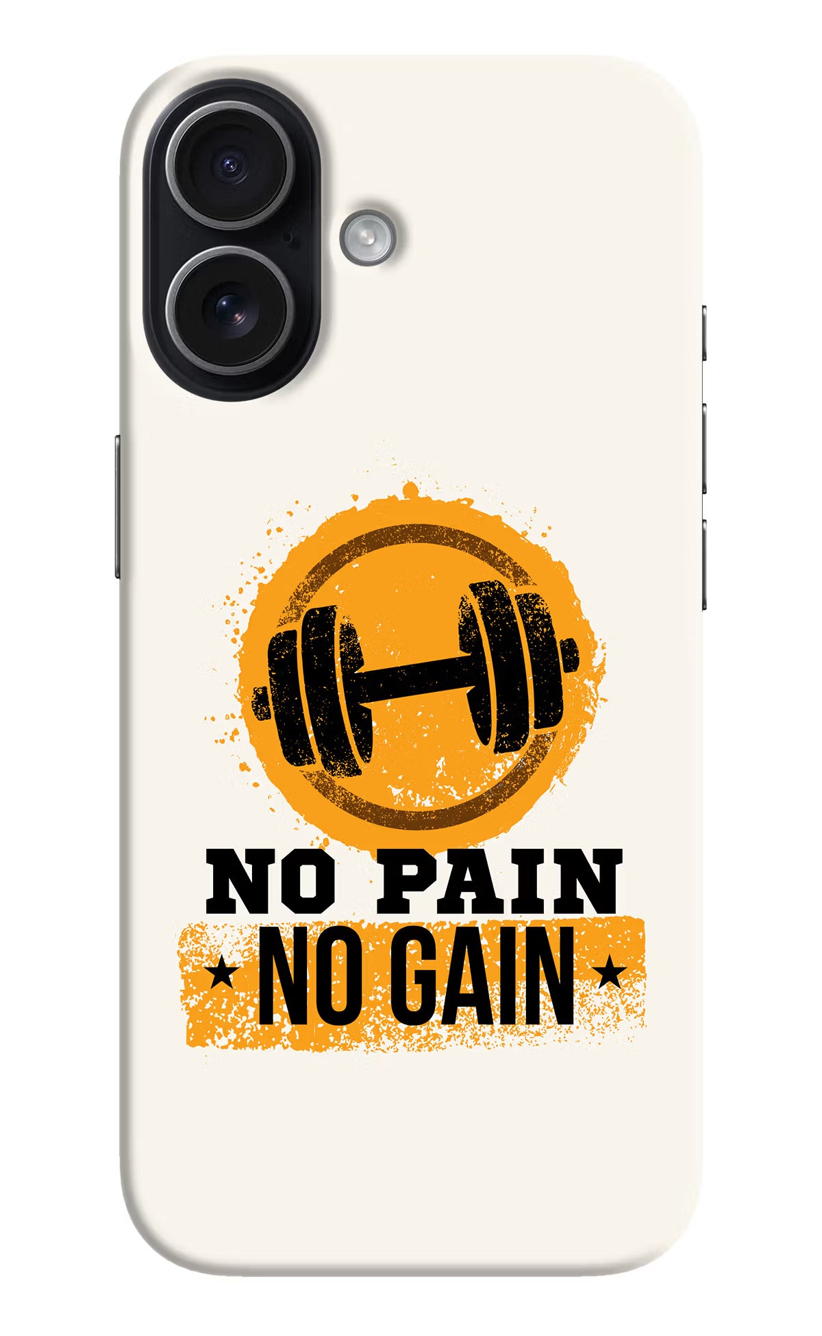 No Pain No Gain iPhone 17 Hard Case Back Cover by Casekaro