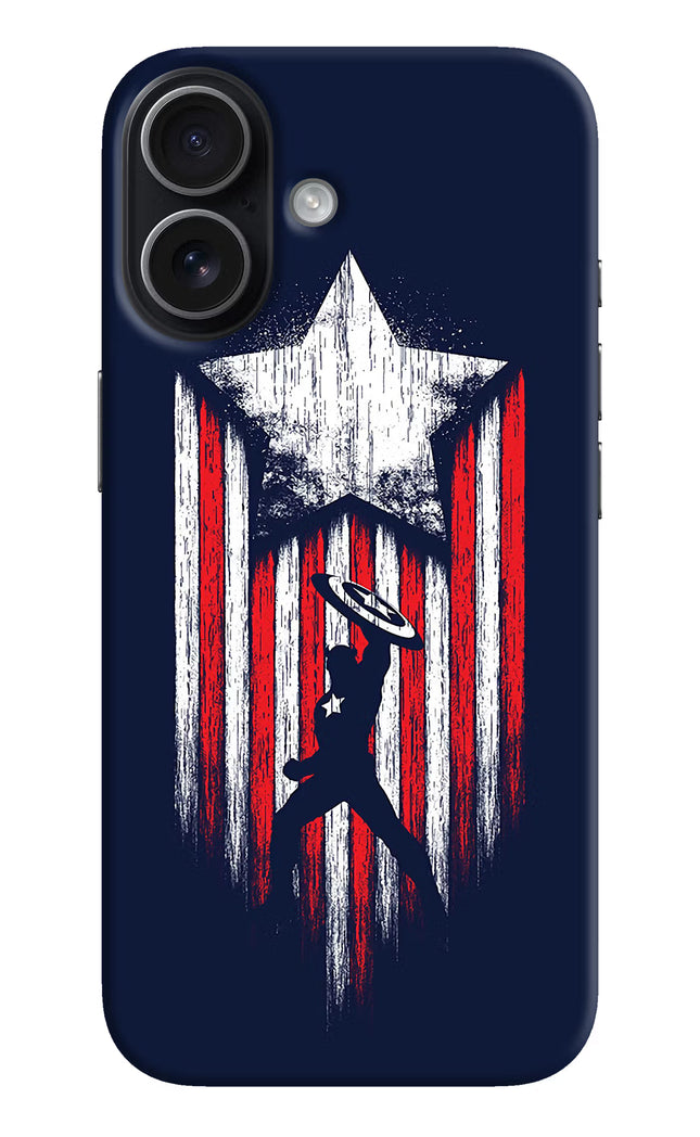 Captain America Marvel Art iPhone 17 Hard Case Back Cover by Casekaro