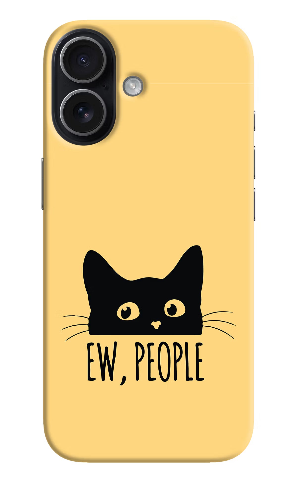 Ew People Catitude iPhone 17 Hard Case Back Cover by Casekaro