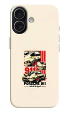 Classic Porsche 911 iPhone 17 Hard Case Back Cover by Casekaro
