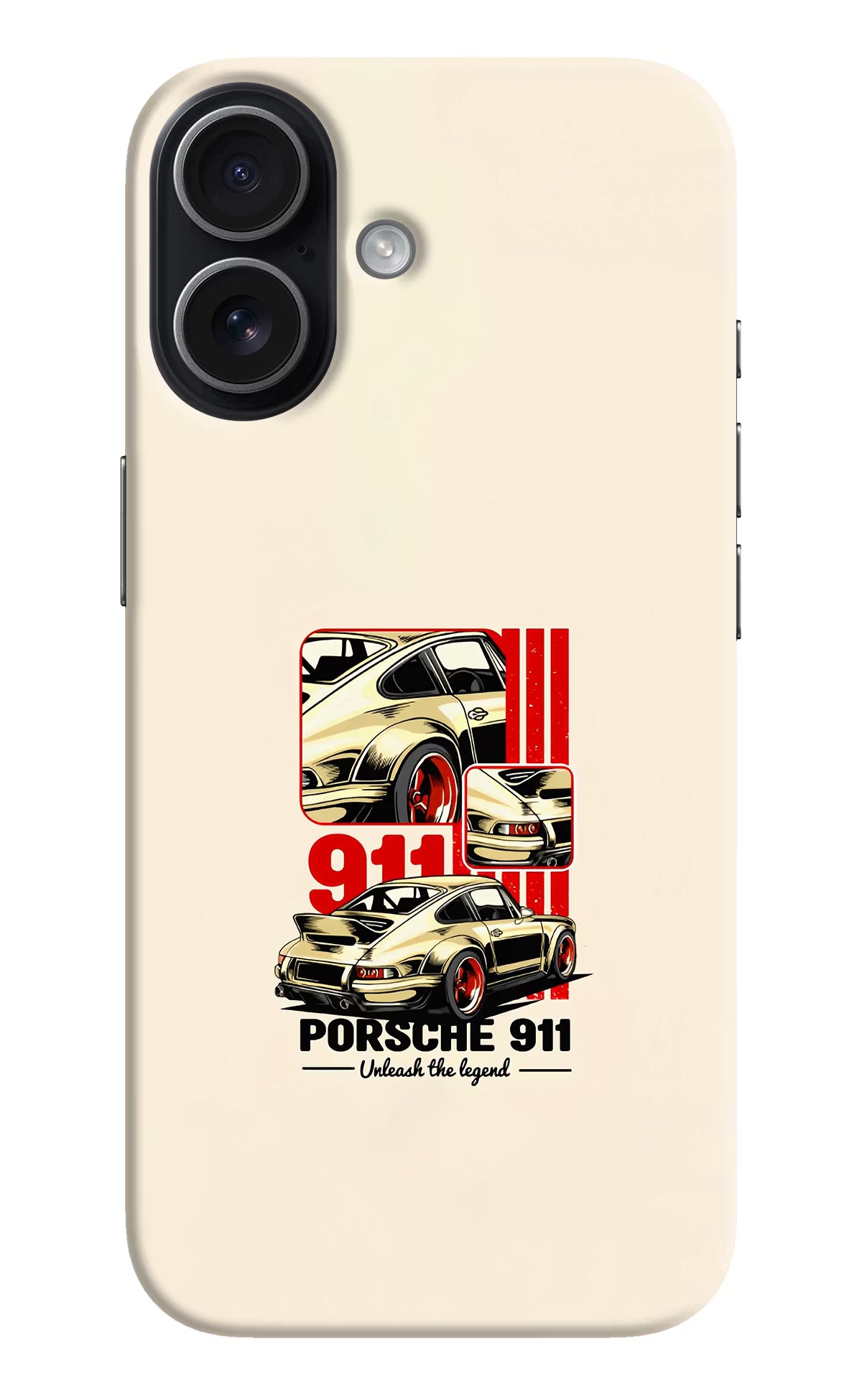 Classic Porsche 911 iPhone 17 Hard Case Back Cover by Casekaro