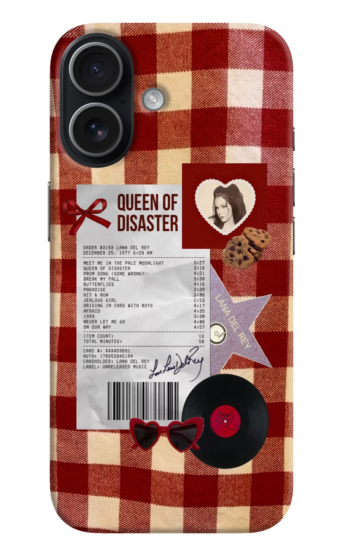 Queen of Disaster iPhone 17 Hard Case Back Cover by Casekaro