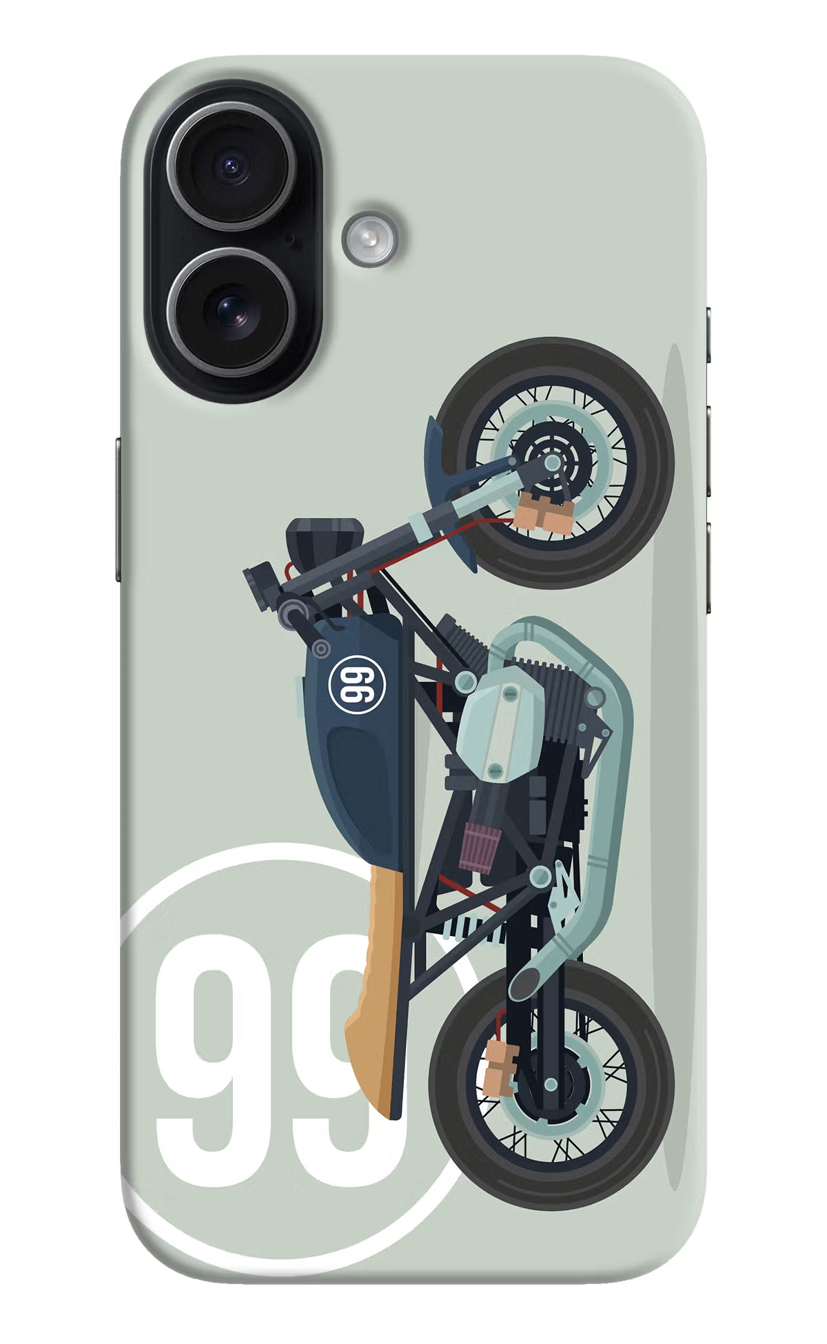 Classic Cafe Racer 99 iPhone 17 Hard Case Back Cover by Casekaro
