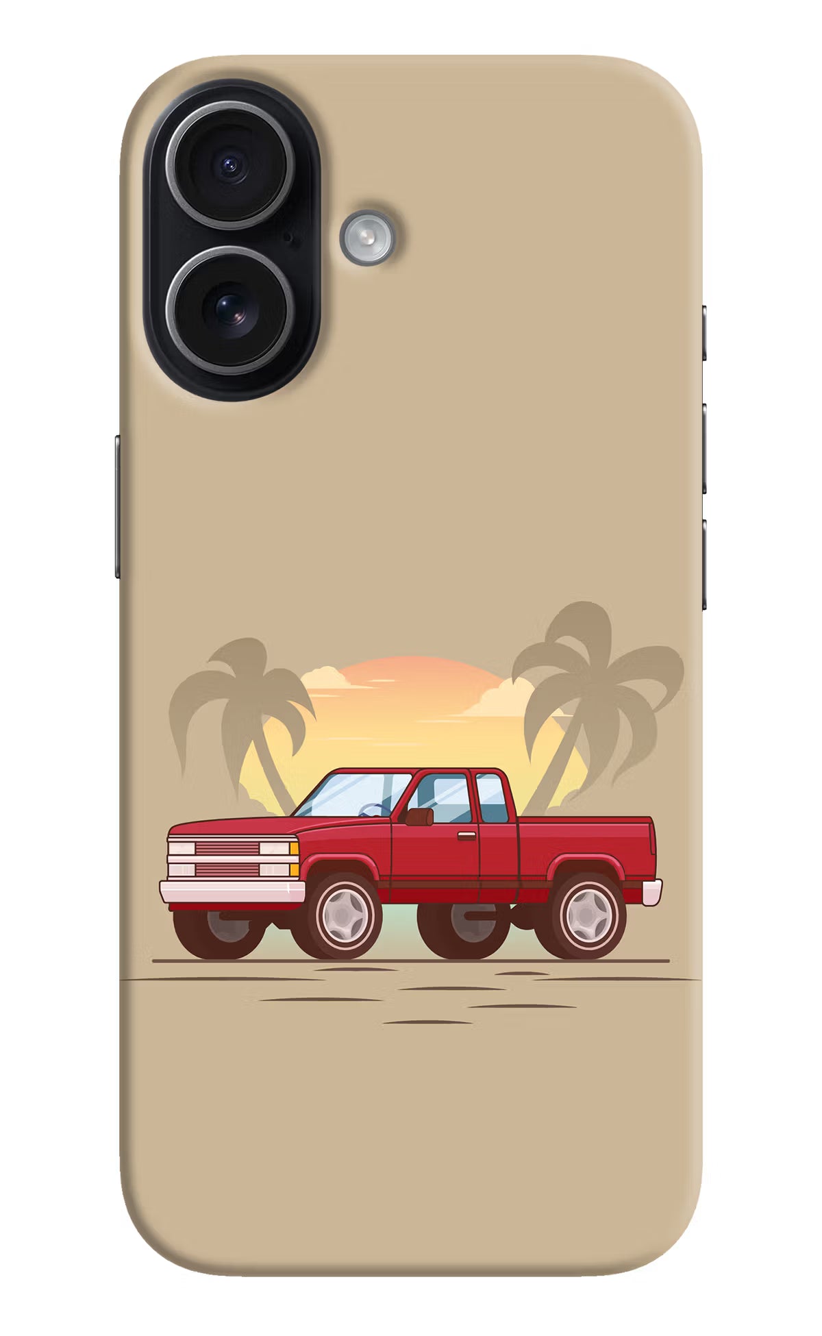Desert Classic Drive iPhone 17 Hard Case Back Cover by Casekaro