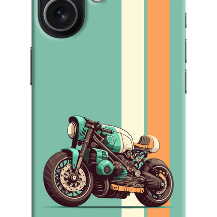 Striped Moto Drift iPhone 17 Hard Case Back Cover by Casekaro