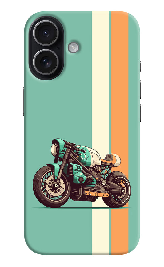 Striped Moto Drift iPhone 17 Hard Case Back Cover by Casekaro