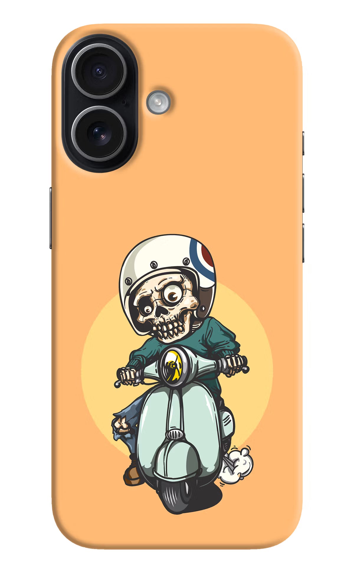 Undead Biker iPhone 17 Hard Case Back Cover by Casekaro