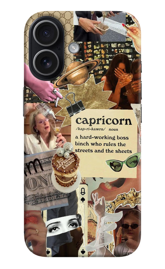 Capricorn Zodiac iPhone 17 Hard Case Back Cover by Casekaro