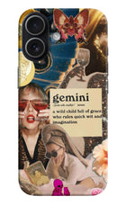 Gemini Zodiac iPhone 17 Hard Case Back Cover by Casekaro