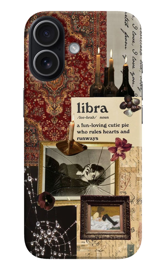 Libra Zodiac iPhone 17 Hard Case Back Cover by Casekaro