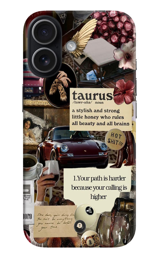 Taurus Zodiac iPhone 17 Hard Case Back Cover by Casekaro