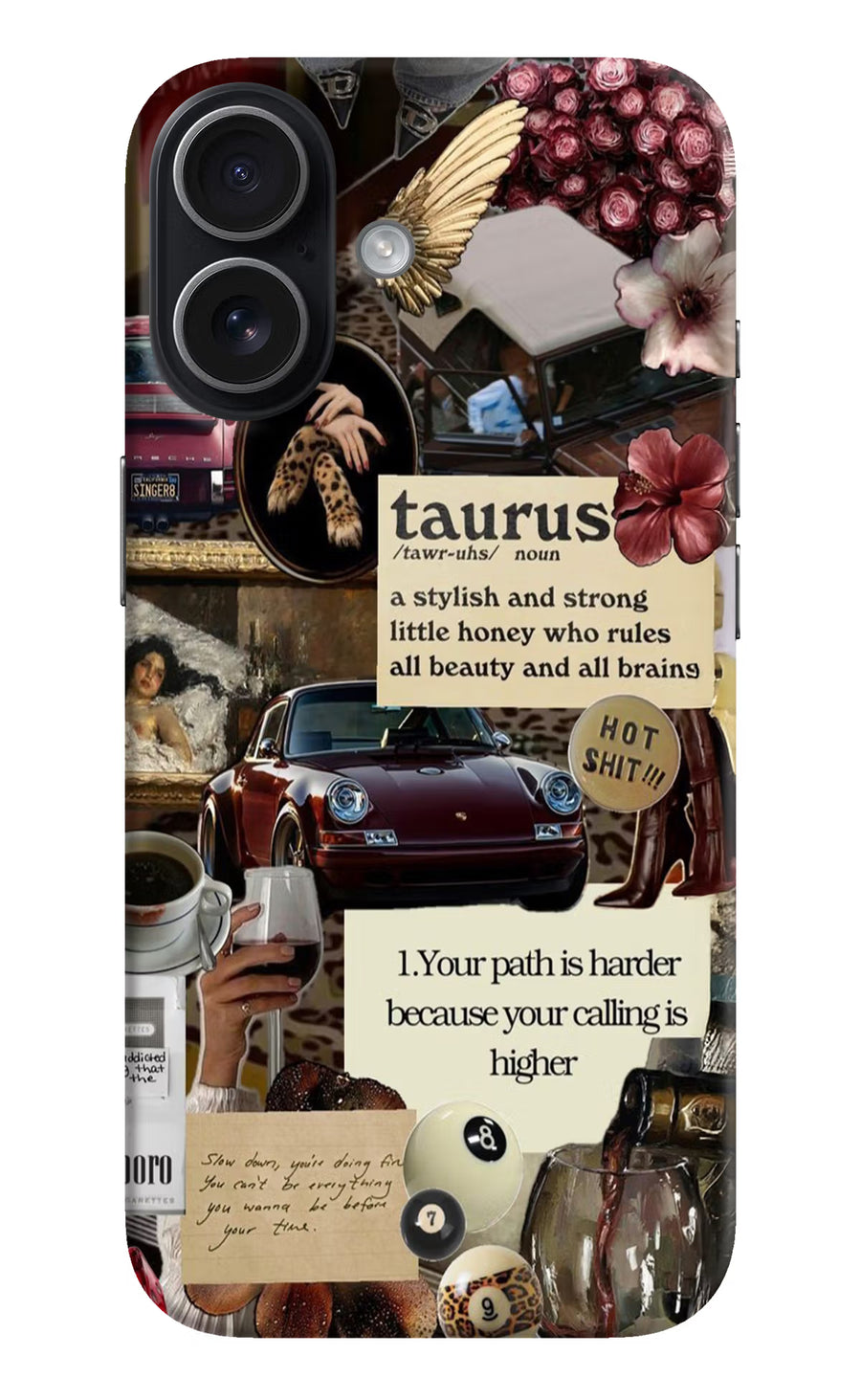 Taurus Zodiac iPhone 17 Back Cover, Hard case