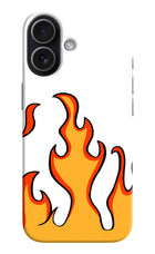 Fired Up – White iPhone 17 Hard Case Back Cover by Casekaro