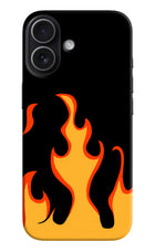 Fired Up – Black iPhone 17 Hard Case Back Cover by Casekaro