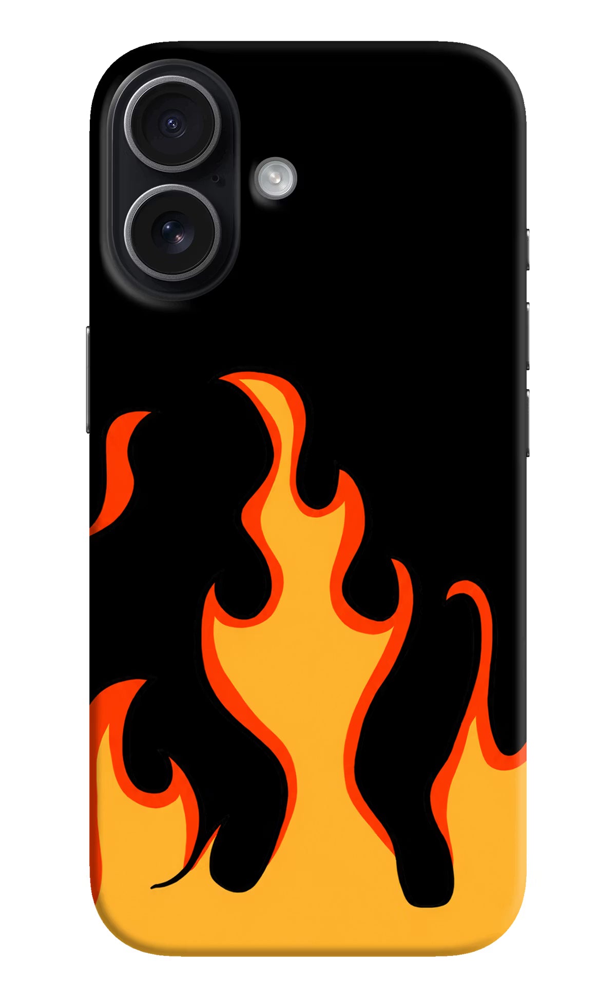 Fired Up – Black iPhone 17 Hard Case Back Cover by Casekaro