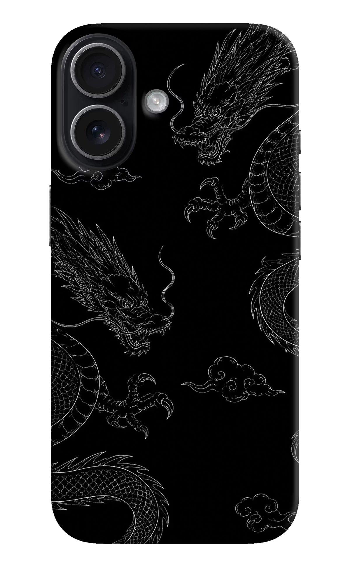 Twin Dragons iPhone 17 Hard Case Back Cover by Casekaro