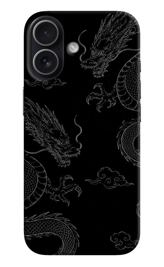 Twin Dragons iPhone 17 Hard Case Back Cover by Casekaro