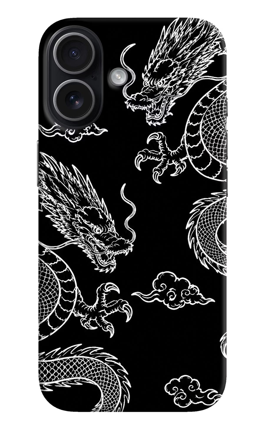 Twin Dragons iPhone 17 Back Cover, Hard case