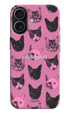 Pink Cats iPhone 17 Hard Case Back Cover by Casekaro
