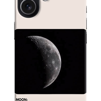 Moon Phase iPhone 17 Hard Case Back Cover by Casekaro