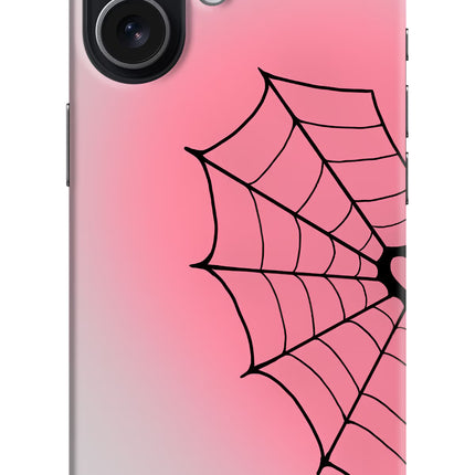 Pink Web iPhone 17 Hard Case Back Cover by Casekaro