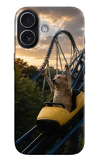 Rollercoaster Dog iPhone 17 Hard Case Back Cover by Casekaro
