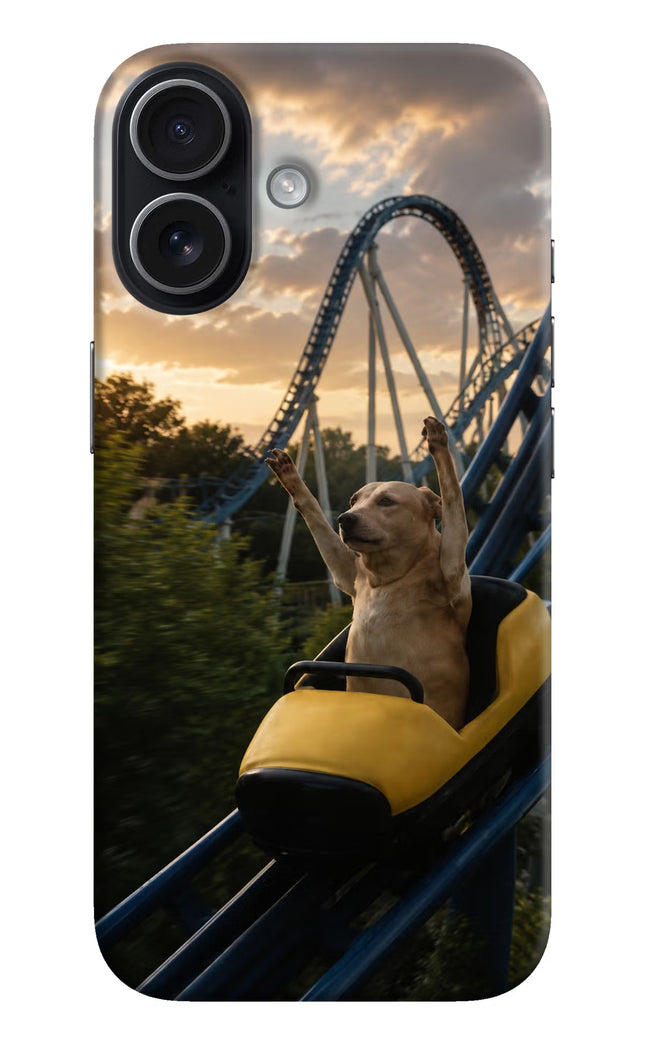Rollercoaster Dog iPhone 17 Hard Case Back Cover by Casekaro
