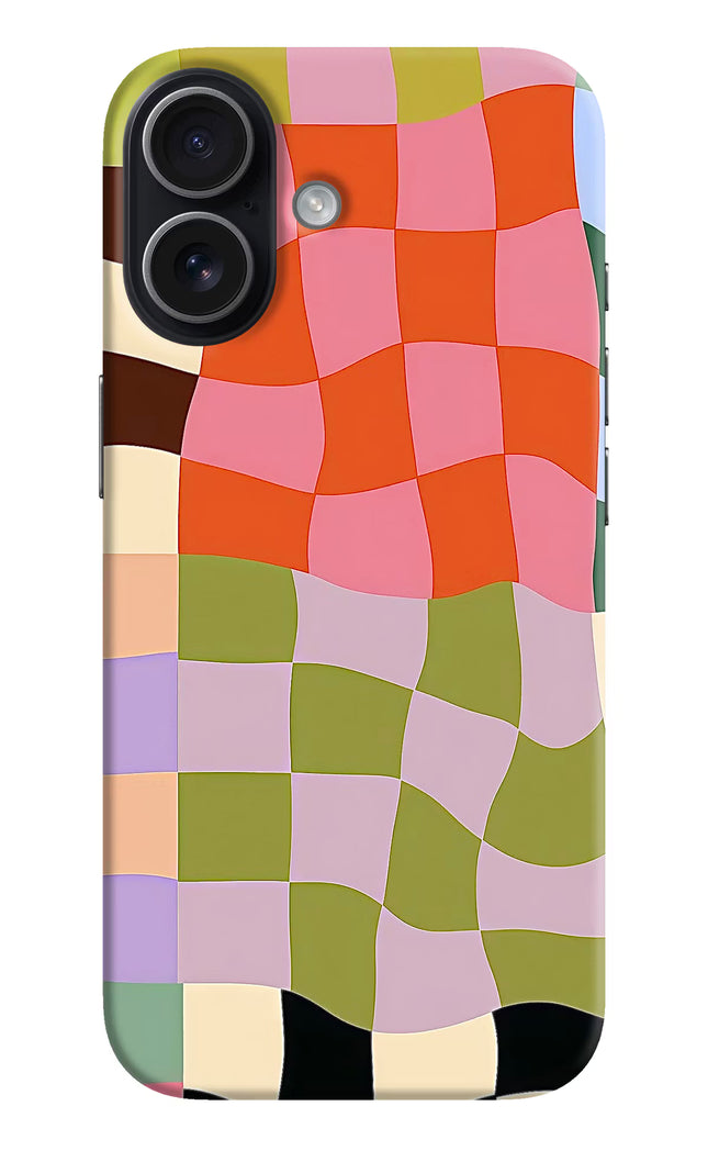 Wavy Grid iPhone 17 Hard Case Back Cover by Casekaro