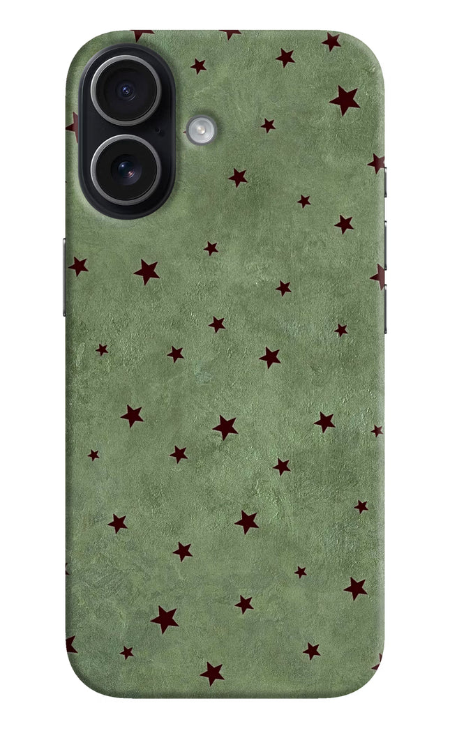Green Stars iPhone 17 Hard Case Back Cover by Casekaro
