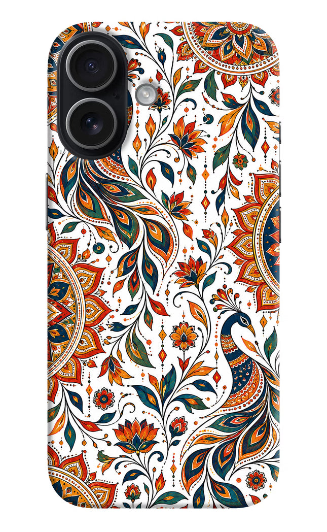 White Mayura iPhone 17 Hard Case Back Cover by Casekaro