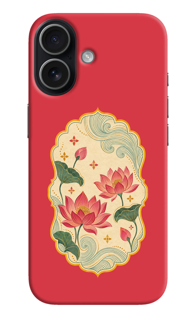 Pink Lotus iPhone 17 Hard Case Back Cover by Casekaro