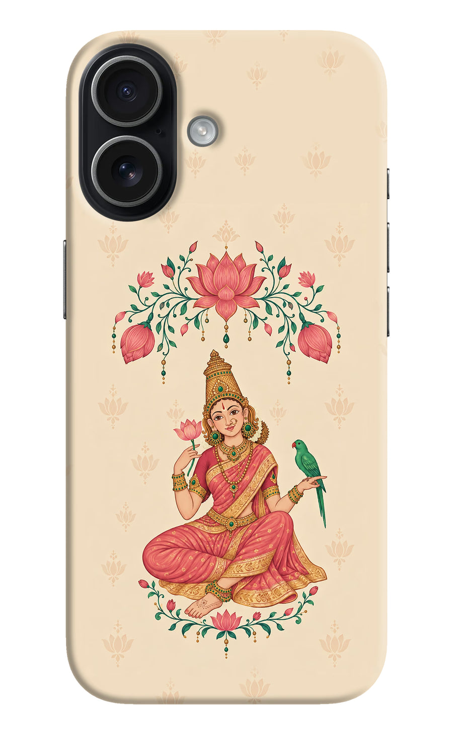 Goddess Lakshmi iPhone 17 Back Cover, Hard case