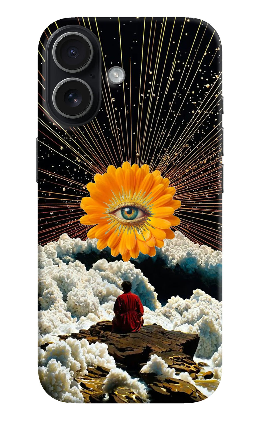 Cosmic Flower iPhone 17 Back Cover, Hard case