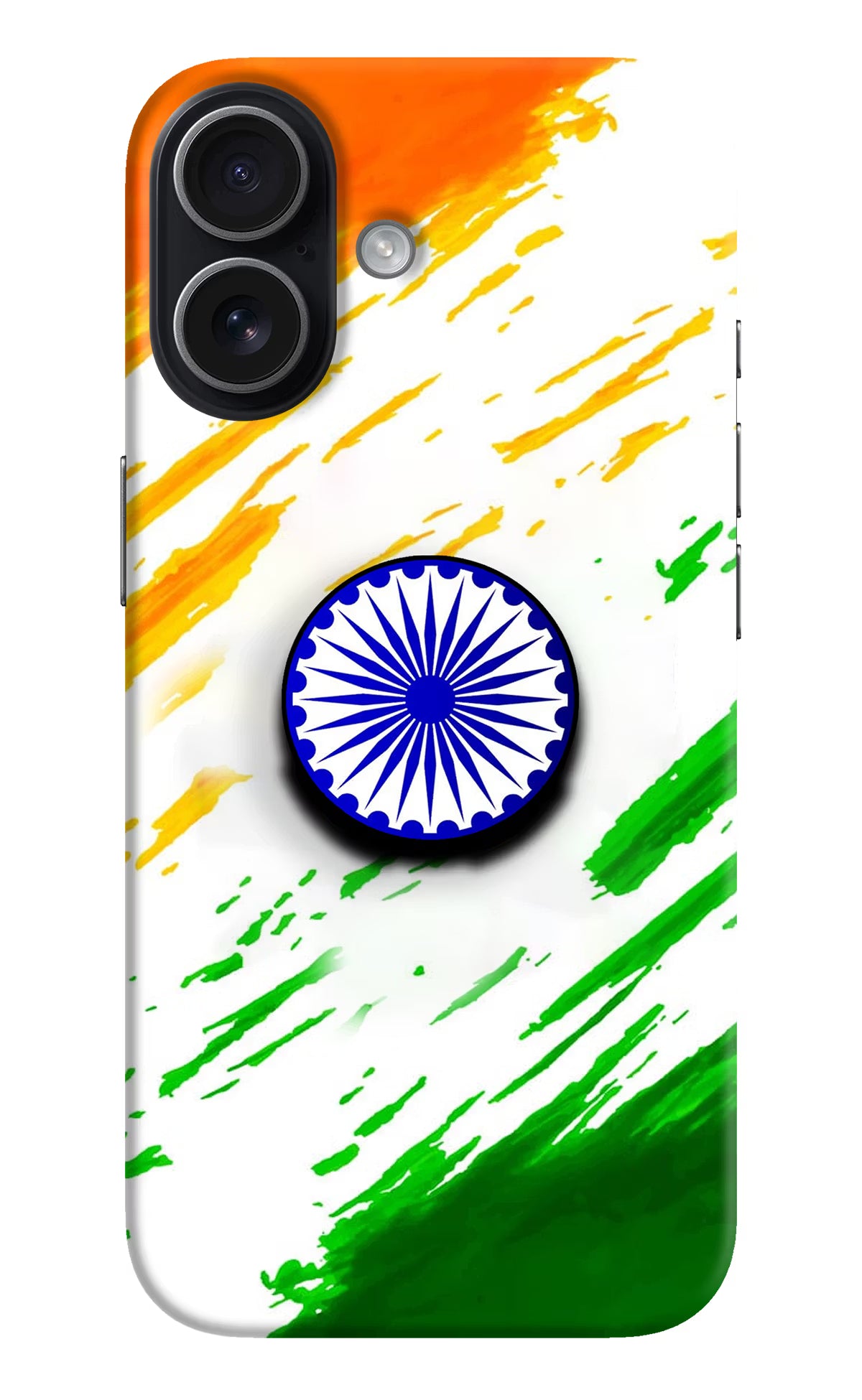 Indian Flag Ashoka Chakra iPhone 17 Pop Case by Casekaro