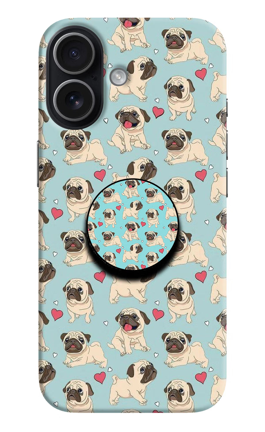 Pug Dog iPhone 17 Pop Case, Hard case